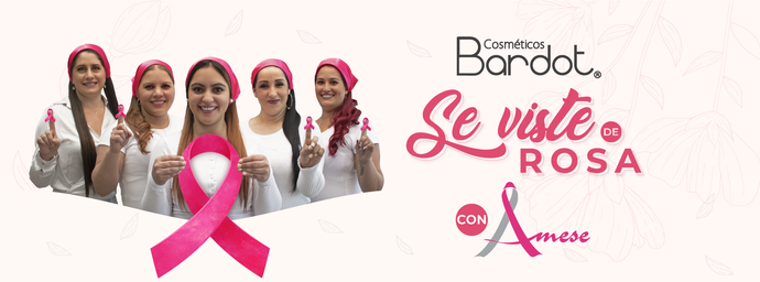 Cosméticos Bardot se viste de rosa